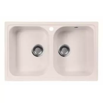 Кухонная мойка АкваГранитЭкс M-15 светло-розовый