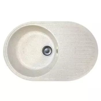 Кухонная мойка АкваГранитЭкс M-18 белый