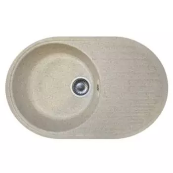 Кухонная мойка АкваГранитЭкс M-18 бежевый