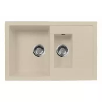 Кухонная мойка АкваГранитЭкс M-21K бежевый