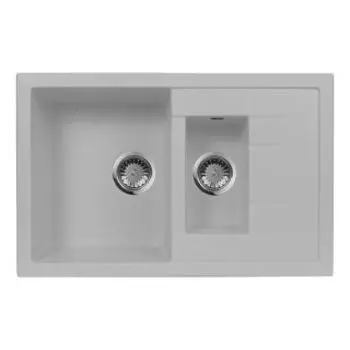 Кухонная мойка АкваГранитЭкс M-21K серый
