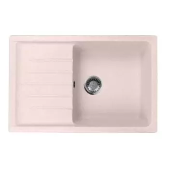 Кухонная мойка АкваГранитЭкс M-27 светло-розовый