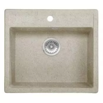 Кухонная мойка АкваГранитЭкс M-56 бежевый