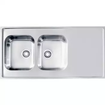 Кухонная мойка Alveus Classic Pro 100 SAT 1200х600х190 нержавеющая сталь, с сифоном (1130474)
