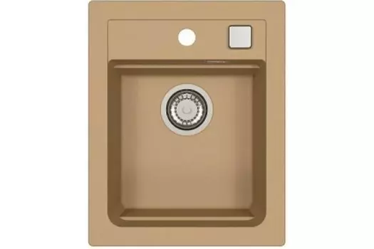 Кухонная мойка Alveus Granital Atrox 10 Beige-G55 400х500х195 с сифоном, бежевая (1139769)
