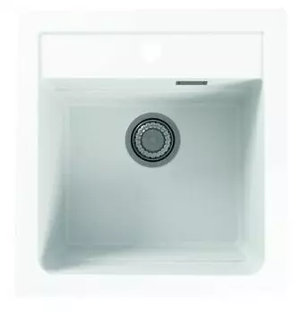 Кухонная мойка Alveus GRANITAL ATROX 20 ARCTIC G11 470 X 500 1X с сифоном 1132823 (1131986)