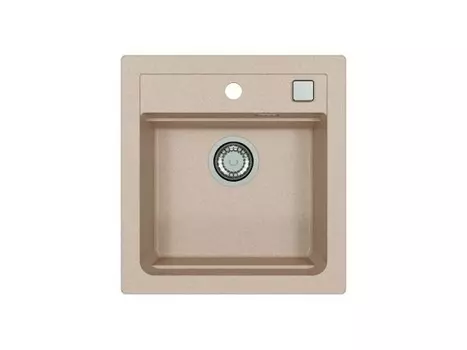 Кухонная мойка Alveus Granital Atrox 20 Terra-G22 470х500х195 с сифоном, песчаный (1131987)