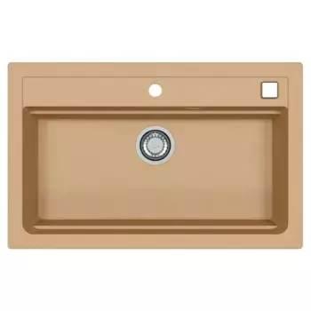 Кухонная мойка Alveus Granital Atrox 40 Beige-G55 790х500х195 с сифоном, бежевая (1140445)