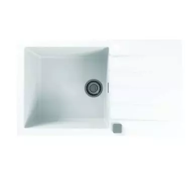 Кухонная мойка Alveus Granital Cadit 40 Arctic-G11 860х500х200 с сифоном, белая (1132027)