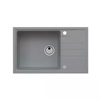 Кухонная мойка Alveus Granital Intermezzo 130 Concrete-G81 780х480х200 с сифоном, серая (1119692)