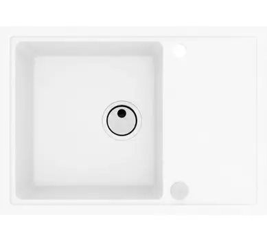 Кухонная мойка Alveus Granital Intermezzo 40 Arctic-G11 680х480х200 с сифоном, белая (1144965)