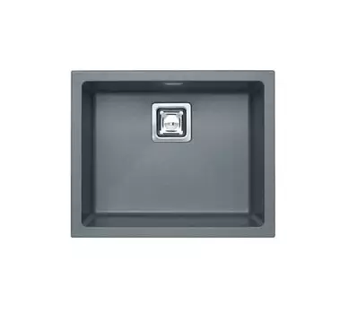 Кухонная мойка Alveus Granital+ Quadrix 50 Steel-G04M 560х460х200 с сифоном, серая (1108037)