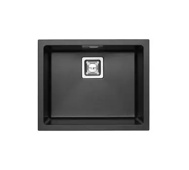 Кухонная мойка Alveus Granital+ Quadrix 50 Twilight-G05M 560х460х200 с сифоном, черная (1108038)
