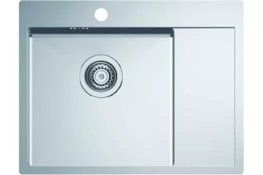 Кухонная мойка Alveus Quarto 20 BRS 615х480х190 левая, нержавеющая сталь, с сифоном (1124383)