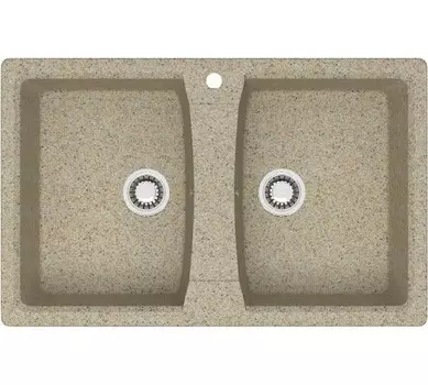 Кухонная мойка Azario Elmas Песочная (78х50х19) сифон+герметик (CS00078334)