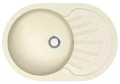 Кухонная мойка Azario Flora Бежевая (73x45x21) сифон+герметик (CS00079912)