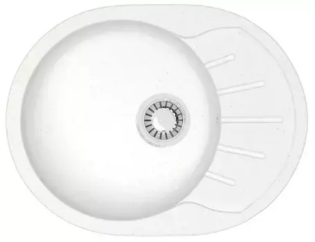 Кухонная мойка Azario Light Белая (57,5х44х21,5) сифон+герметик (CS00079917)