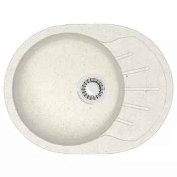 Кухонная мойка Azario Light Хлопок (57,5х44х21,5) сифон+герметик (CS00079921)