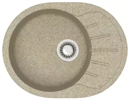 Кухонная мойка Azario Light Песочная (57,5х44х21,5) сифон+герметик (CS00079922)