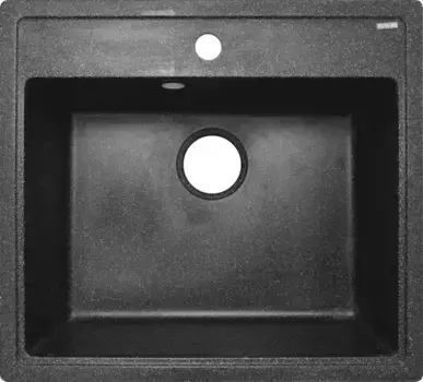 Кухонная мойка Azario Litos Черная (57х50,5х20) сифон+герметик (CS00078325)