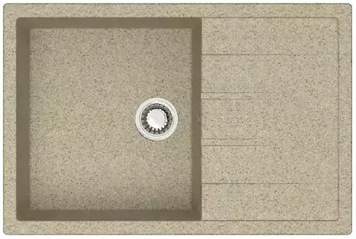 Кухонная мойка Azario Vision Песочная (75x50,5x21,8) сифон+герметик (CS00078340)