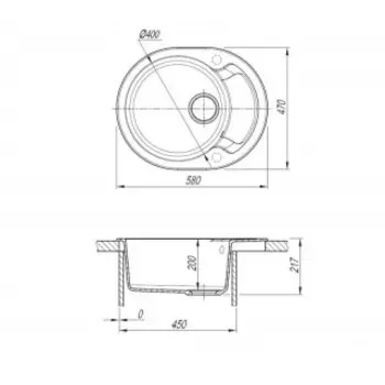 Кухонная мойка Dr.Gans Берта 580 дюна