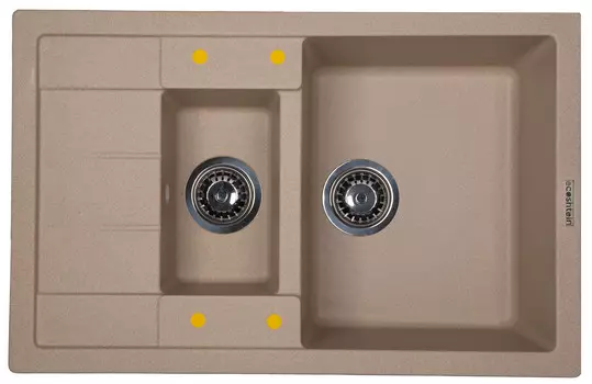 Кухонная мойка Ecoshtein Rechteck 781.5 бежевый