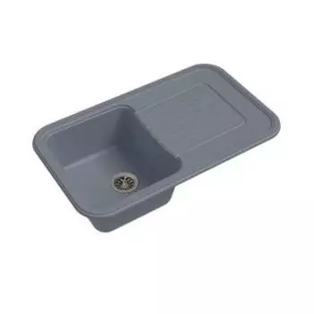 Кухонная мойка Ewigstein Antik 60F серый металлик