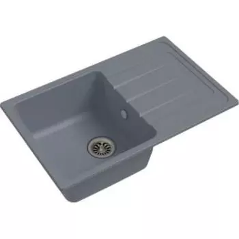 Кухонная мойка Ewigstein Elegant 50F серый металлик