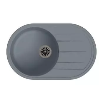 Кухонная мойка Ewigstein Elegant R50F серый металлик