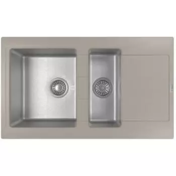 Кухонная мойка Florentina Комби 860K грей