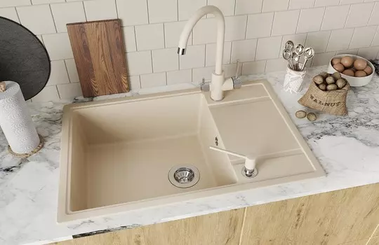 Кухонная мойка Florentina Липси 780 XL шампань