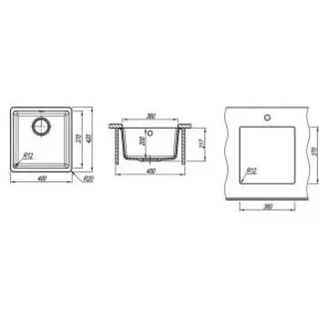 Кухонная мойка Florentina Вега 360 капучино FSm