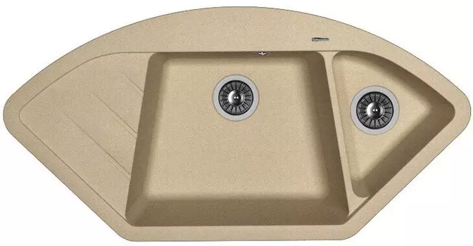 Кухонная мойка Florentina Веста бежевый
