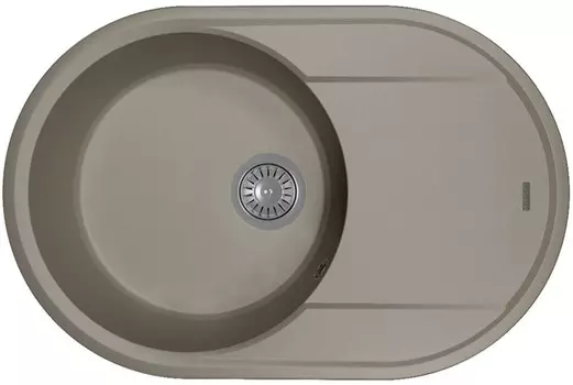 Кухонная мойка Flortek Дафна 760 серый шелк