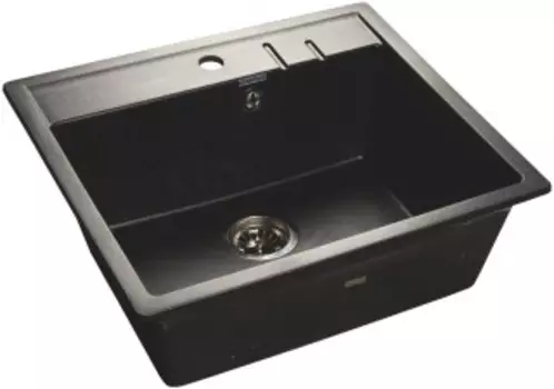 Кухонная мойка GranFest Quadro GF-Q560 черный (308)