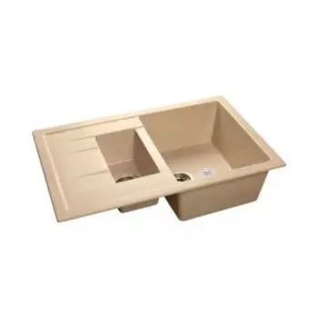 Кухонная мойка GranFest Quadro GF-Q775KL бежевый (302)