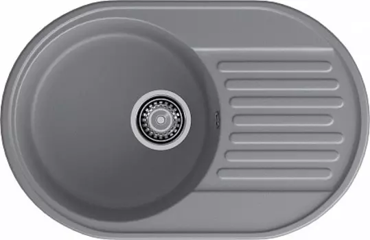 Кухонная мойка GranFest QUARZ GF-Z18 темно-серый