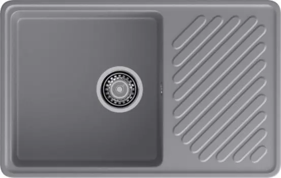 Кухонная мойка GranFest QUARZ GF-ZL-52 темно-серый