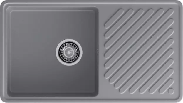 Кухонная мойка GranFest QUARZ GF-ZL-53 темно-серый