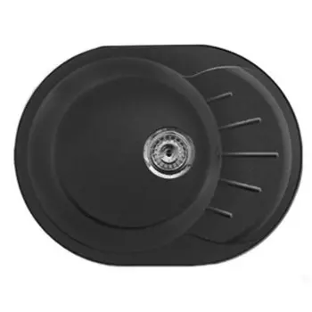 Кухонная мойка GranFest Rondo GF-R580L черный (308)