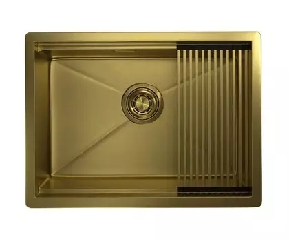 Кухонная мойка Granula 6045U золото сатин