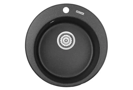 Кухонная мойка Krona RUNDE D475 1 BLACK