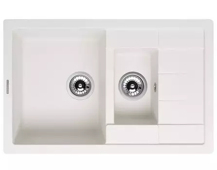 Кухонная мойка Kuppersberg MODENA 1,5B1D WHITE ALABAS