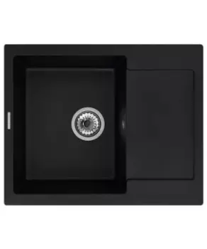 Кухонная мойка Kuppersberg MODENA 1B1D BLACK METALLIC