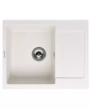 Кухонная мойка Kuppersberg MODENA 1B1D WHITE ALABAS.