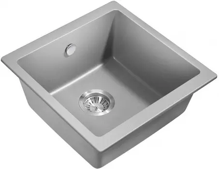 Кухонная мойка Milacio Leon 45 Cuarzo серый металлик (MC.77093)