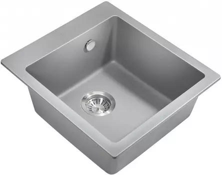 Кухонная мойка Milacio Murcia 46 Cuarzo серый металлик (MC.77033)