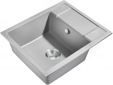 Кухонная мойка Milacio Navarra 60 Cuarzo серый металлик (MC.77073)