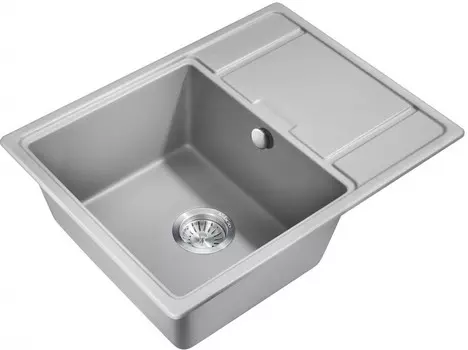 Кухонная мойка Milacio Navarra 65 Cuarzo серый металлик (MC.77063)